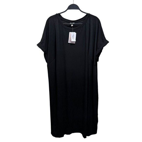 Lularoe‎ Chelsea Women Plus Size 3XL Black Short Sleeve Dress NWT - Picture 1 of 10